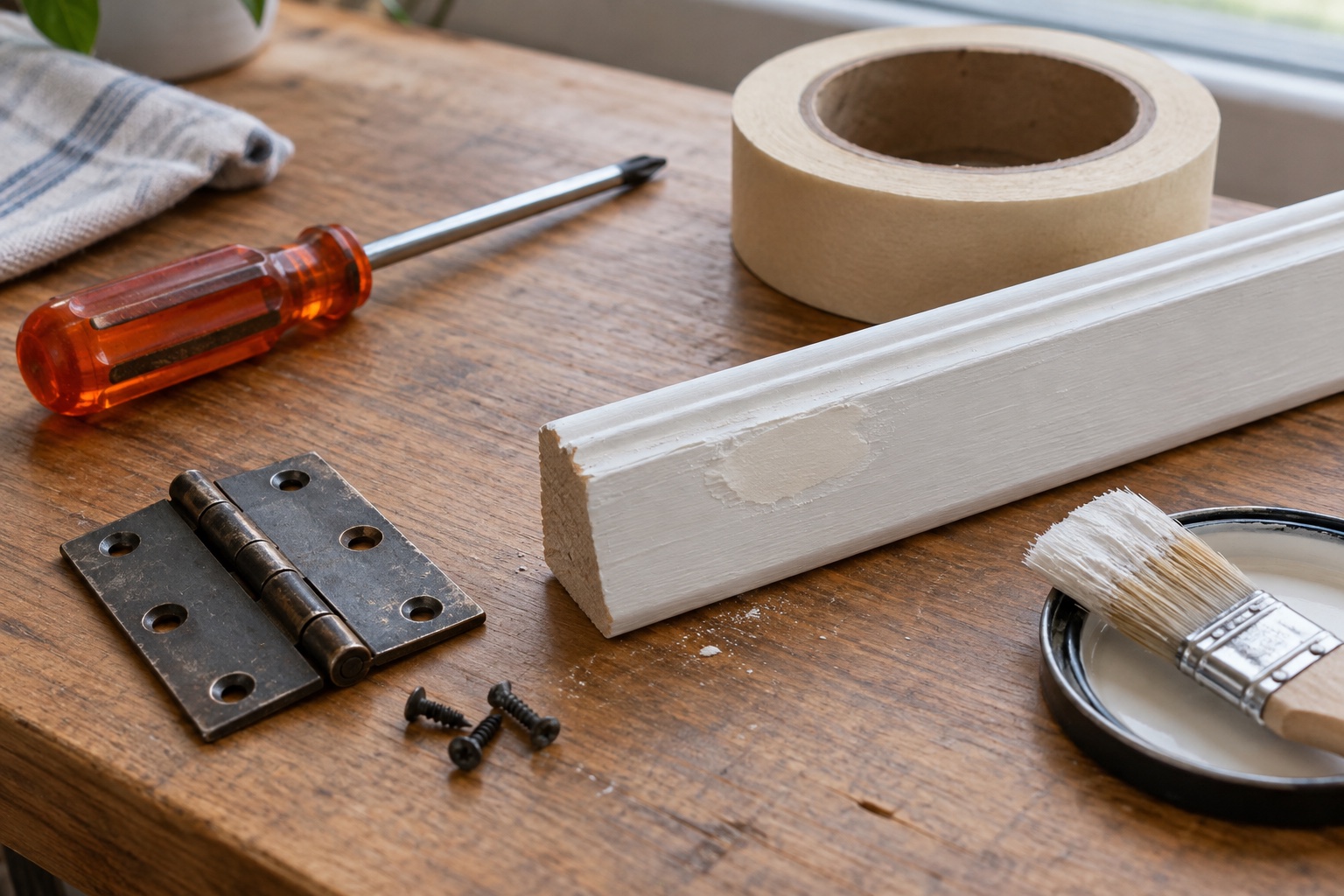 Everyday tools for practical repairs and careful finishing